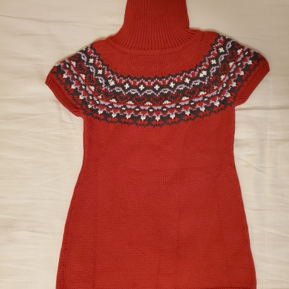 Toddler Girl Red Holiday Dress - Picture 2 of 3